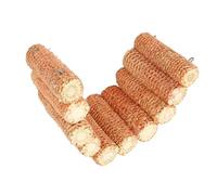 lvifloae Parrot Corn Cob Chew Toy Small Animal Corn Cob Arch Bridge Bite Proof Hamster Chew Toy Hiding Place for Guinea Pigs Chinchillas Rabbits Small Medium Sized Parrots