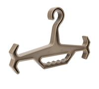 lvifloae Portable Hanger Heavy Duty Multipurpose Gear Hanger Space Saving Industrial Plastic Outdoor Hunting with Unbreakable Non Slip Hook for Everyday Outdoor Gear Storage (Soil Color)