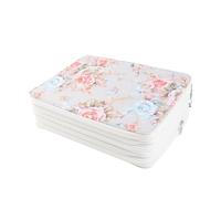 lvifloae Printed Multi Layer Pencil Pouch 252 Slots Large Capacity Zipper Smooth and Durable Fabric Easily Organize All Kinds of Pens Erasers Rulers and Other Stationery (Rice Roses)