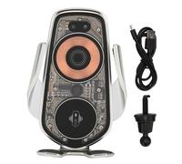 lvifloae Q8 Transparent Explorer Edition Car Wireless Charger Built-in Battery Fast Charging Automatic Arm Clamping Intelligent Temperature Control Compatible with Most Cell Phone