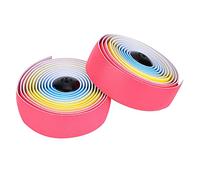 lvifloae Rainbow Gradient Bike Handlebar Tape Irisated Road Bike Handlebars Belt High Elastic Soft Sweat Absorption Steering Tape Winding Cork for Road Mountain Bicycle