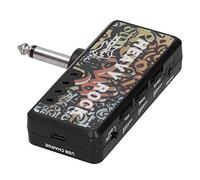 lvifloae Rechargeable Mini Portable Electric Guitar Bass Headphone Amplifier with Audio Cable Adapter USB Rechargeable Guitar Accessories