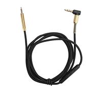 lvifloae Replacement Audio Cable 2.5mm to 3.5mm Male to Male Braided Headphone Cord compatible with AKG Y40 Y50 Y45 S700 QC25 OE2 QC35 Black 1.5m (With wheat style)