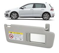 lvifloae Right Passenger Side Sun Visor with Vanity Mirror,Car Front Inner Sun Visor Right 5GG857552 Gray ABS Plastic Cloth Replacement for MK7 2014-2017