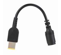 lvifloae Round Port to Square Port Power Conversion Line, 7.9x5.5mm DC Plug Power Adapter Cable, Compatible with X240 X1 G405 Laptop, Stable Notebook Power Interface Convers