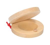 lvifloae Round Wooden Clappers Wooden Clappers Finger Clip Instruments Classroom DIY Percussion Instruments Suitable for Children and Adults Smooth Texture with No Burrs One Pair