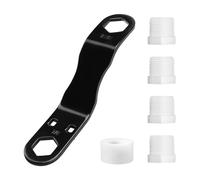 lvifloae RV Water Heater Drain Plug Kit Includes Angled Wrench, 1/2" NPT Replacement Plug PTFE Tape Compatible with 7/8" 15/16" Fit for Most s Trailers