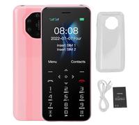 lvifloae S10w 2G Cellphone 1.77 Inch Dual SIM Dual Standby Straight Phone 1000mAh Ultra Thin Keypad Small Mobile Phones with LED Flashlight Camera for Kids Students (Roseate)