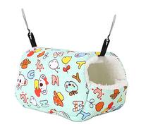 lvifloae Small Animal Bed Hideout Kit Banana Hammock for Hamsters Rats Chinchillas Cozy Hamster Bed Rat Bed Guinea Pig Hideout Hamster Ball Essential Cage Accessories for Dwarf Pets (Cartoon Green)