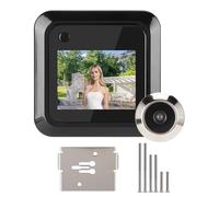 lvifloae Smart Door Viewer Photo Intelligent Cat Eye Digital Door Peephole Camera with 2.4in Ultra Bright TFT LCD Screen 0.3MP HD 95° Wide Angle Lens for Home Security System
