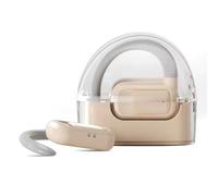 lvifloae Smart earbuds, Bluetooth translator, 144 language implementation, voice translation, wireless two way real time language communication tool, earphones (Beige)