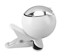 lvifloae Smokeless Odorless Ash Tray Creative Stylish Cigar Ashtray Polished Decorative Smoking Holder with Lid and Clip for Cigarette Bar Cafe KTV Office Table Outdoor Use (White)