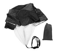 lvifloae Soccer Training Resistance Parachute Speed Chute for Running Strength Training Blue Athletic Parachute for Football Agility Drills Sprinting Power Equipment Athletes (Black)