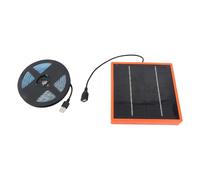 lvifloae Solar Plant Grow Light Monocrystalline Silicon Sunlight Plant Lamp Strip with Solar Panel for Indoor Seedings 5V 5W