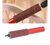 lvifloae Spindle Sander Adapter, 1.5In Spindle Sander Adapter, Drum Sanders for Woodworking, Mandrel Aluminum Alloy Drill Sanding Mandrel Kit for Wood Metal Universal Size