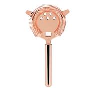 lvifloae Stainless Steel Cocktail Strainer Durable Cocktail Shaker Drinks Ice Mixed Filter Fine Strainer for Liquids Bartender Accessories for Bar Club Party Silver (Large Rose Gold)