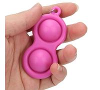 lvifloae Stress Relief Keychain Press Bubble Keyring Handy Educational Toys Press Bubble Popcorn Silicone Squeeze Sensory Toys Silicone Kids Anxiety Stress Keychain Pendants Cellphone Chain(pink)