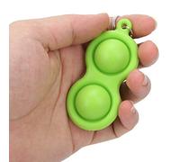 lvifloae Stress Relief Keychain Press Bubble Keyring Handy Educational Toys Press Bubble Popcorn Silicone Squeeze Sensory Toys Silicone Kids Anxiety Stress Relief Toys Adults Pink (green)