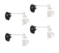 lvifloae Suction Cup Hooks Window Suction Cup Hanger for Bird Feeders and Wind Chimes and Plant Bird Feeder Hook with Strong Suction Cup (4 Pack)