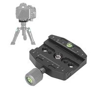 lvifloae Swiss Plate Quick Release Camera Mount Aluminium Alloy Qr Clamp Set (Qr 7on), Featuring an Integrated Spirit Level, Suitable for Dslr Tripod Ball Heads and Monopods.