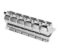 lvifloae Tally Counter Clicker Multiple Clickers Counterclicker Counters Mechanical Metal Manual Digit Conjoined 6 Units Stainless Steel for Airdrome Terminal Statistics Counting People