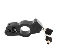 lvifloae Throttle Handle Lock Motorcycle Anti Theft Aluminium Alloy Motorcycle Handlebar Grips Brake Throttle Security Lock with 2 Keys Black (Black)