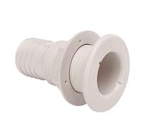 lvifloae Thru Hull Fittings Boat Drain Fitting Straight Drain Hose Polypropylene Inner Beam Mount Through Hulls Fittings for Boats for Yachts Campers RVs Trucks Thru Hull Scupper 2in