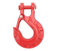 lvifloae Trailer Chain Hook Alloy Steel 15T Versatile Secure Connection Safety Chain Hook for Truck Transport Tow Winch Hook (Red)