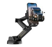 lvifloae Truck Phone Holder Mount,Mount Heavy Duty Cell Phone Holder for Truck Dashboard Windshield 16.9 Inch Long Arm Compatible with SUVs, Trucks and All Phones