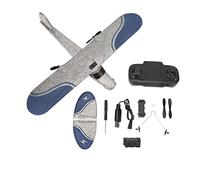 lvifloae TY9 RC Plane Airplane EPP Foam RC Glider Fixed Wing Aircraft Jet Durable Control Airplane With Remote LED Light For Outdoor Fun People Over 14 Years Old (3 Batteries)