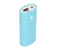 lvifloae Universal DIY USB Power Bank Box 2x18650 Battery Charger Power Bank Shell for Smartphone (Blue)