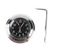 lvifloae Universal Motorcycle Handlebar Clock 22 to 25mm Aluminum Alloy Waterproofing Dial Watch Metal Mount Hand Grip Bar Dial Watch for Bike Handlebars motorcycle modification (Black)