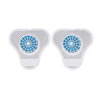 lvifloae Urinal Cakes for Men Bathroom,2pcs Deodorant Triangular Block Prevents Clogging Spray Proof Urinal Deodorant Ball for Home Office School