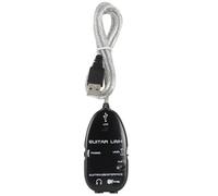 lvifloae USB Interface Guitar to PC Interfaces USB Guitars to Cable Audio Connector Recorder Guitar Cable to Link for PCs Recording Adapter Chord Device Black (Black)