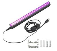 lvifloae UV LED Black Light Bar, 5V USB Portable Magnetic Blacklight Strip Light for Glow Party, Strip Tube for Halloween Parties Fluorescent Tapestry Poster Body Paint