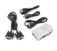 lvifloae Vga To Av Signal Adapter Pc Converter Box For Laptop Desktop Computer VGA Signal Conversion Box With Adjustable Image Parameters Plug And Play For TV Display Connection