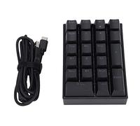 lvifloae Wired Gaming Keyboard Stepped Keycap Durability Fast Response Backlit 21 Keys LED Mini Mechanical Numeric Keyboard for WIN2000/XP/VISTA/WIN7/WIN8/WIN10, Etc. Red Shaft (Blue Switch)