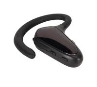 lvifloae Wireless Bluetooth Earpiece Lightweight Single Ear Bone Conduction Style Noise Cancellation Earpiece Earphone with Mic Hook for Business Calls Driving Outdoor Use Black (black)