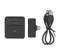 lvifloae Wireless Lavalier Portable Mini Clip On Microphone Live Wireless Lavalier Square Microphone Noise Reduction Interview Recording for Video Recording Interview Vlog Live
