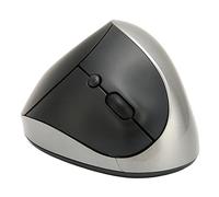lvifloae Wireless Vertical Mouse Ergonomic Design 2.4g Wireless Connection 3 Level Dpi Adjustment Precise Tracking Suitable For Office And Home Use Relieves Wrist Pain Black (Grey)