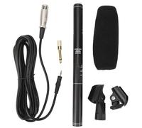 lvifloae Xlr Condenser Microphone Professional Cardioid Aluminum Alloy Mini Condenser Mic Television News Reporter Interview Microphone For Dual Pickup Modes Dslr Camera