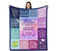 Lviliss Auntie Gifts from Niece, Aunt Throw Blanket, Gifts for Auntie, Aunt Birthday Gifts, Best Birthday Gifts for Auntie Super Soft Throw Blanket 50"x60"