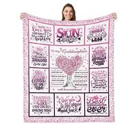 Lviliss Goddaughter Throw Blanket 60" x 50" - Gifts from Godmother for Birthday, Baptism, Graduation