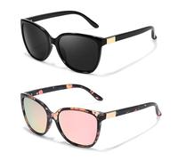 LVIOE 2P Polarised Sunglasses Womens Stylish and Trendy