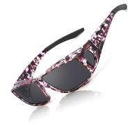 LVIOE Polarised Fit Over Sunglasses for Men Women, Clip-on Over Glasses Sunglasses with UV 400 Protection