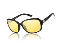 LVIOE Polarised Night Driving Glasses Womens Night Vision Anti-Glare Headlight Glasses for Nighttime Driving