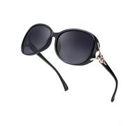 LVIOE Polarised Sunglasses for Women Oversized Jackie O Style with UV Protection