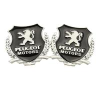 LVIPP Car Emblem for Peugeot 107 206 207 208 308 307, Badge Emblem Logo Letters Car Side Hood Trunk Exterior Front Bonnet