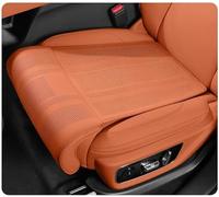 LVIPP Car Extended Seat Cushion Leg Rest Pad for Tesla Model 3 Highland 2025, 1PCS PU Wear Resistant Waterproof Non Slip Versatile Enhances Comfort Easy Clean,Orange