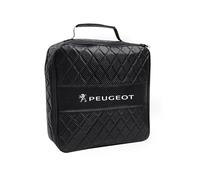 LVIPP Electric Vehicle Charging Gun Storage Bag for Peugeot 5008 508 308 2008 Durable Leather Portable Electric Cars Chargers Cables Organizer with Logo Car Accessories,normal-Carbon Fiber